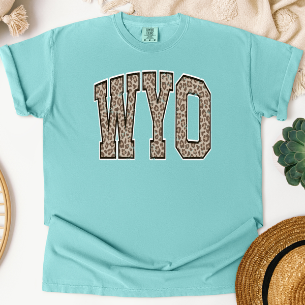 Mint Comfort Colors Leopard WYO Tee