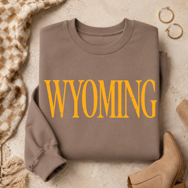 Savana Brown/Gold FASHION WYOMING Softstyle Crewneck