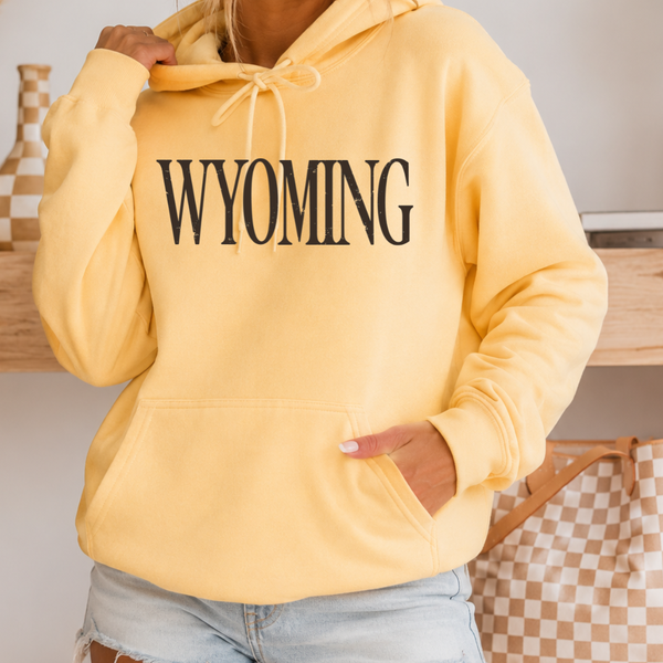 Softstyle Hoodie Yellow Haze Fashion Wyoming