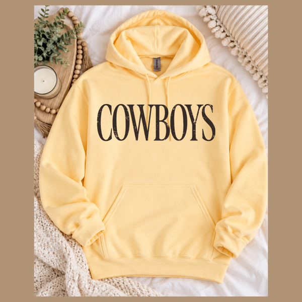Softstyle HOODIE  COWBOYS Fashion in Yellow Haze