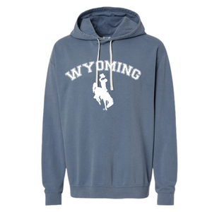 Hoodie Blue Jean/White Old School WYO Comfort Colors Fleece