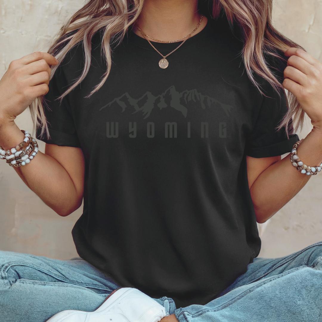 Tonal Teton on Vintage Black Bella Canvas Tee
