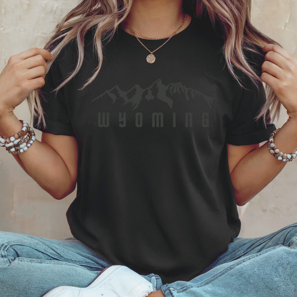 Tonal Teton on Vintage Black Bella Canvas Tee