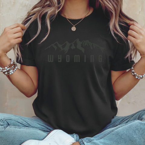 Tonal Teton on Vintage Black Bella Canvas Tee