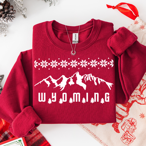 Garnet/Winter Teton Crewneck Sweashirt