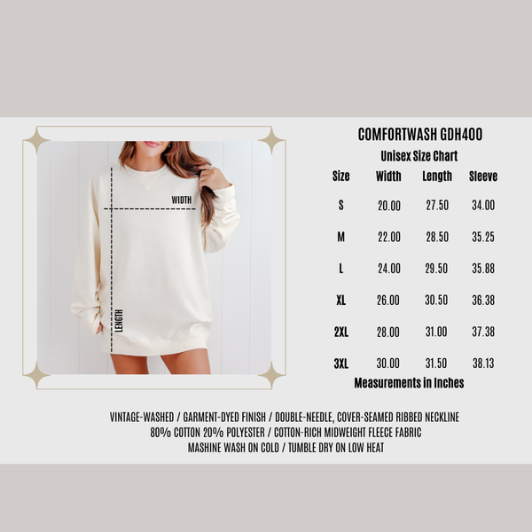 Lady Eagle Volleyball/Cypress Green Comfort Wash Sweatshirt