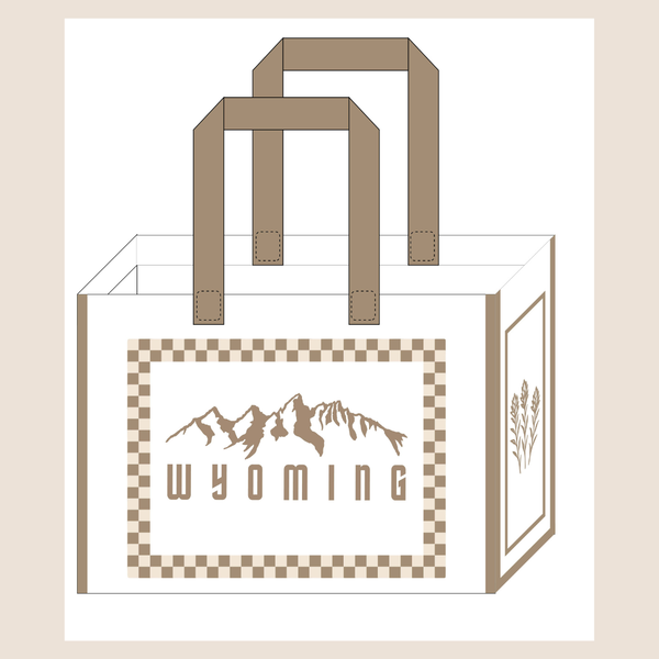 Small Wyoming Tetons Tote {PRE-ORDER}
