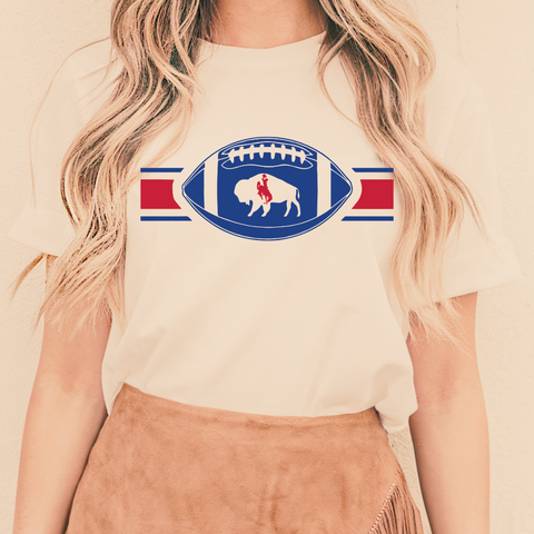 Vintage White Foobtall/Steamboat Wyo Billt Bella Canvas Tee