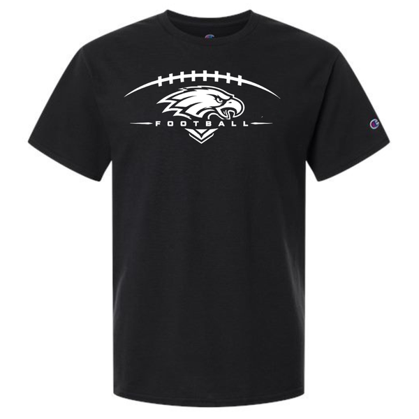Champion Black Eagle Football Tee