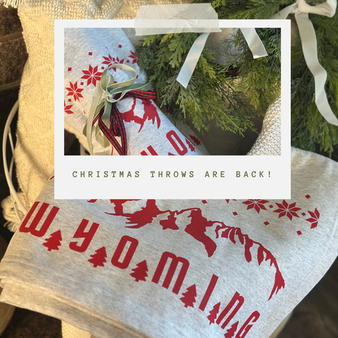 Ash Winter Tetons Throw Sweatshirt Blanket