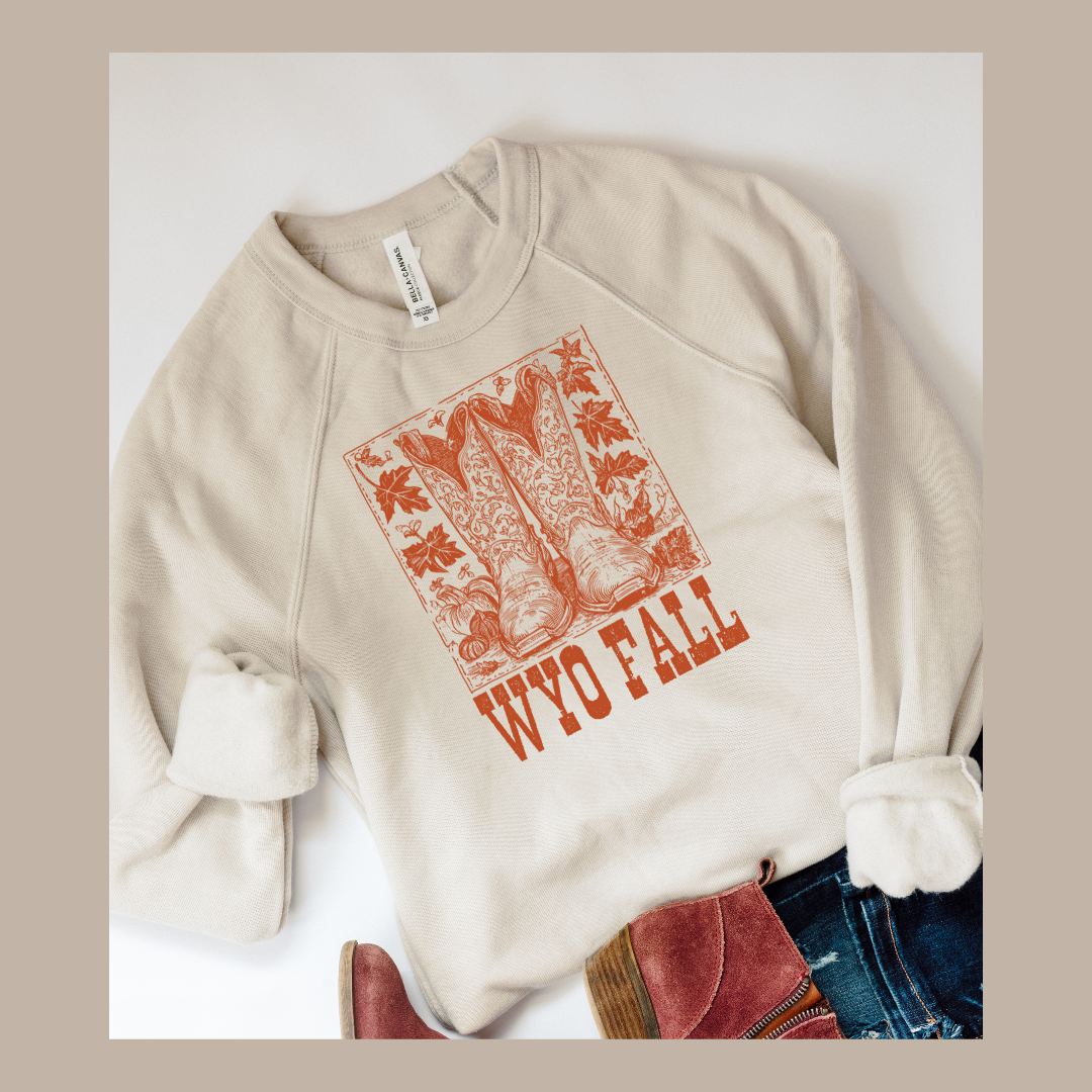 Heather Dust/Fall Boots Bella Canvas Fleece