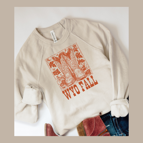 Heather Dust/Fall Boots Bella Canvas Fleece