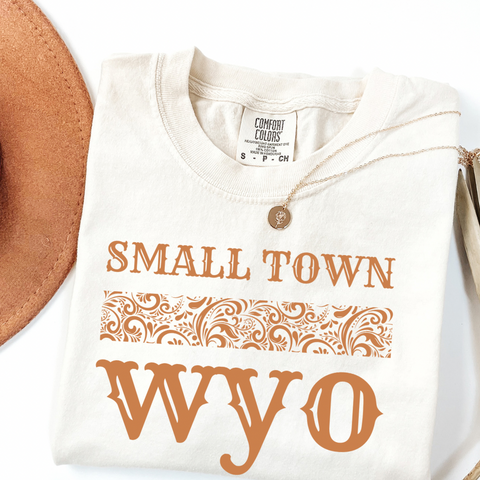 Ivory/Tan Small Town Comfort Colors Tee