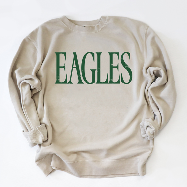 Pigment Ivory Fashion Eagles Crewneck