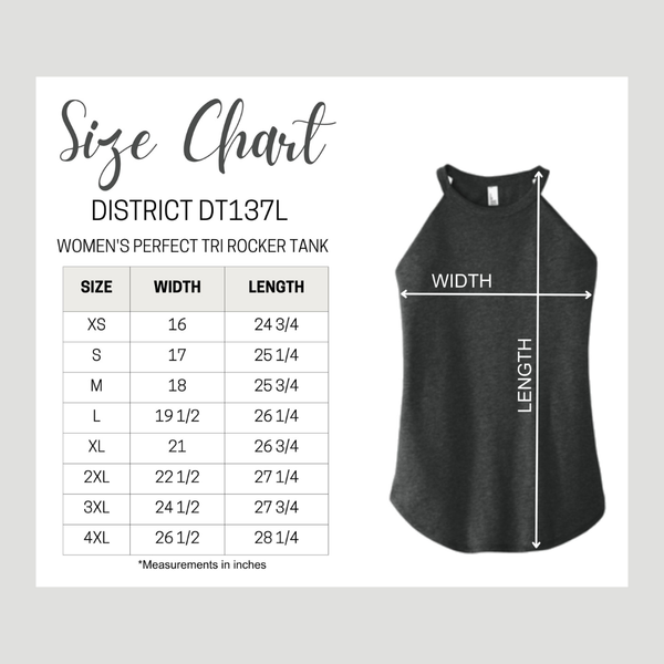 White Red WYO Blue Rocker Tank