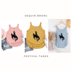 Sequin Bronc Festival Tank