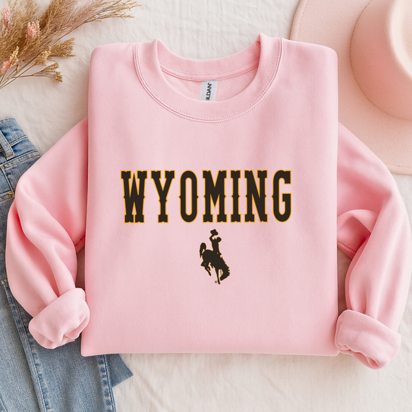 WYO Athletic/ Light Pink Softstyle Crewneck