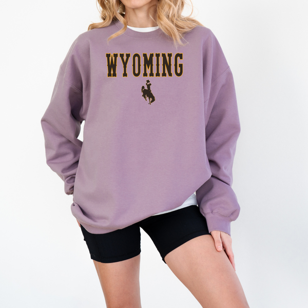 WYO Athletic/ Light Plum Softstyle Crewneck