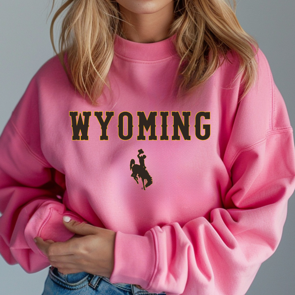 WYO Athletic/ PInk Lemonade Softstyle Crewneck