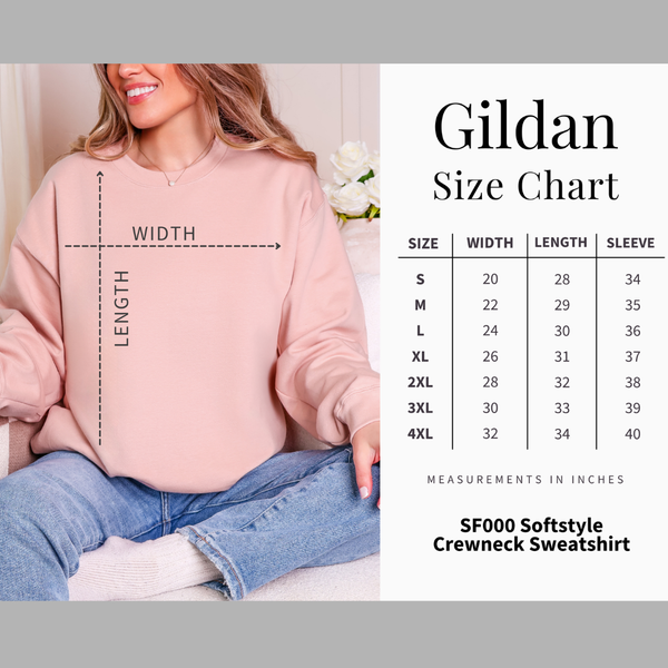 Softstyle White Red Wyo & Blue Crewneck