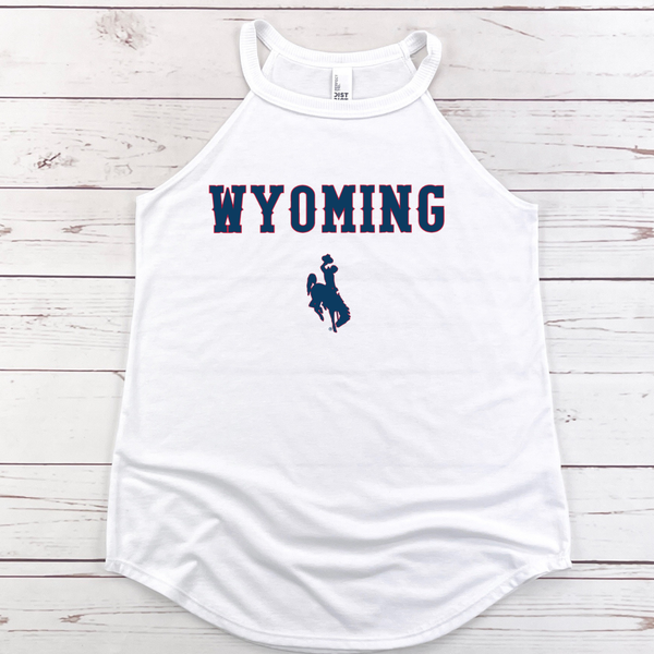 White Red WYO Blue Rocker Tank