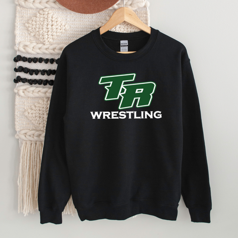 Crewneck Black TR Wrestling Unisex Sweatshirt - Youth & Adult Sizes