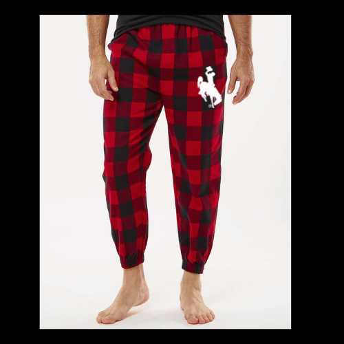 Red Buffalo Plaid Unisex Flannel Joggers