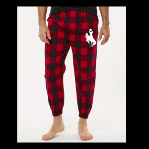 Red Buffalo Plaid Unisex Flannel Joggers