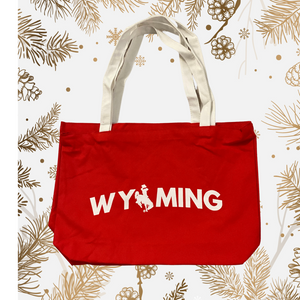 Red Wyoming Canvas Tote