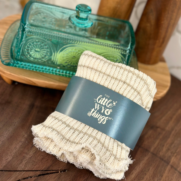 Waffle Weave Dish Cloth Two Pack